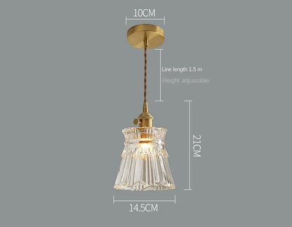Modern White Glass Flower Pendant Light