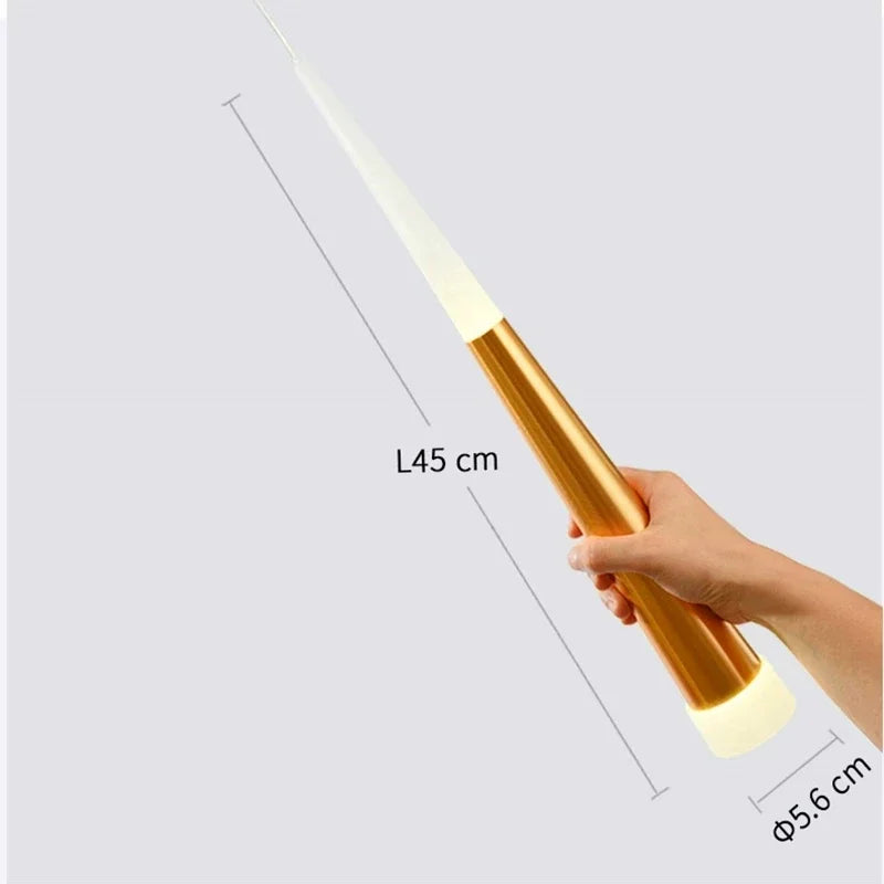 Decorbites™ Schwarze Acryl-LED-Kronleuchter-Treppenlichter - Kreatives Design im Meteoritenschauer-Stil