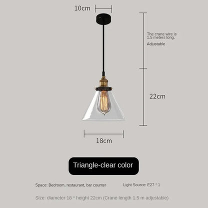 Decorbites™ Bernsteinfarbenes Vintage-Glas-Pendant-Licht für elegante Esszimmer-Dekoration