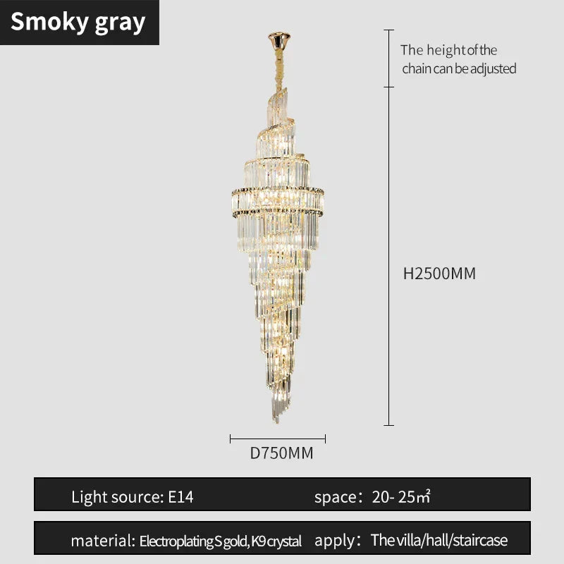 Deluxe Crystal Pendant Chandelier