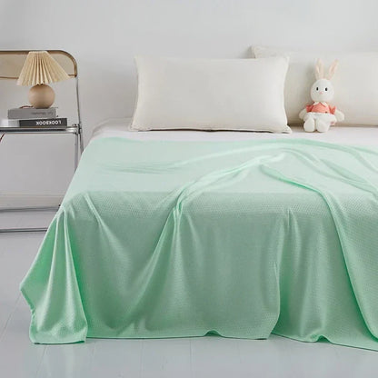 Decorbites™ Bambusfaser-Kühlende Sommerdecke: Leichte Diamant-Musternähte Steppdecke