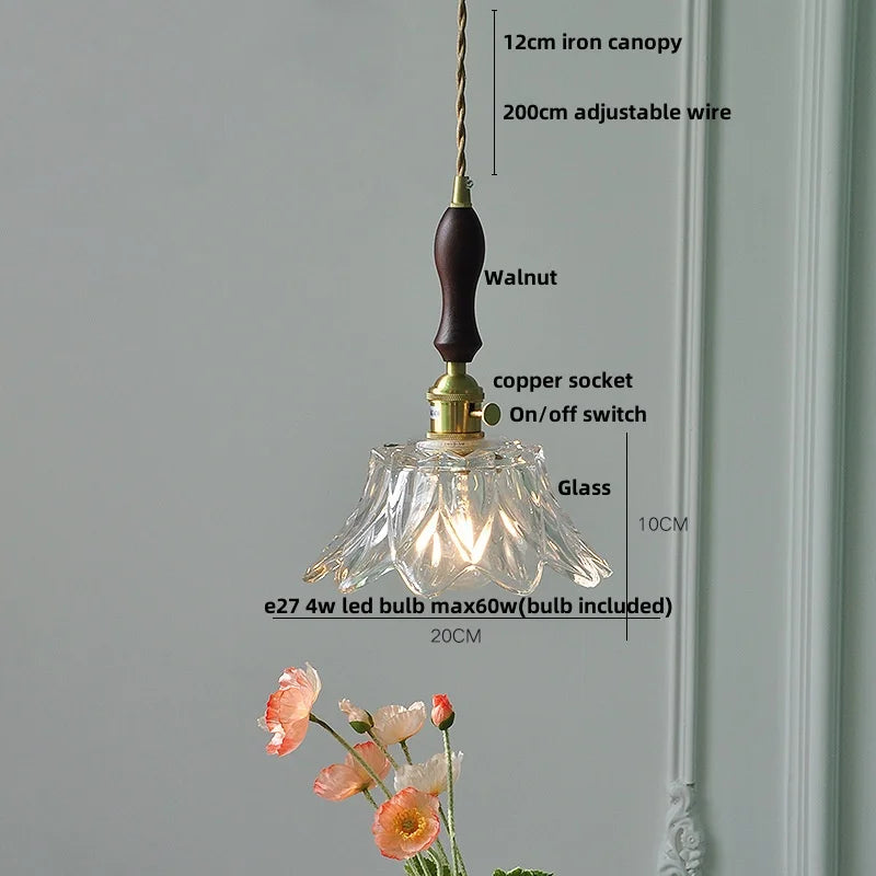 DecorBites™ Glass LED Pendant Light Chandelier for Modern Home Decor