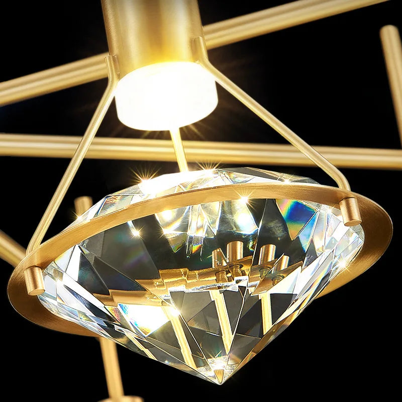 Decorbites™ Kristall-Diamant-Wandleuchte: Moderne nordische Luxusbeleuchtung für Schlafzimmer & Wohnzimmer