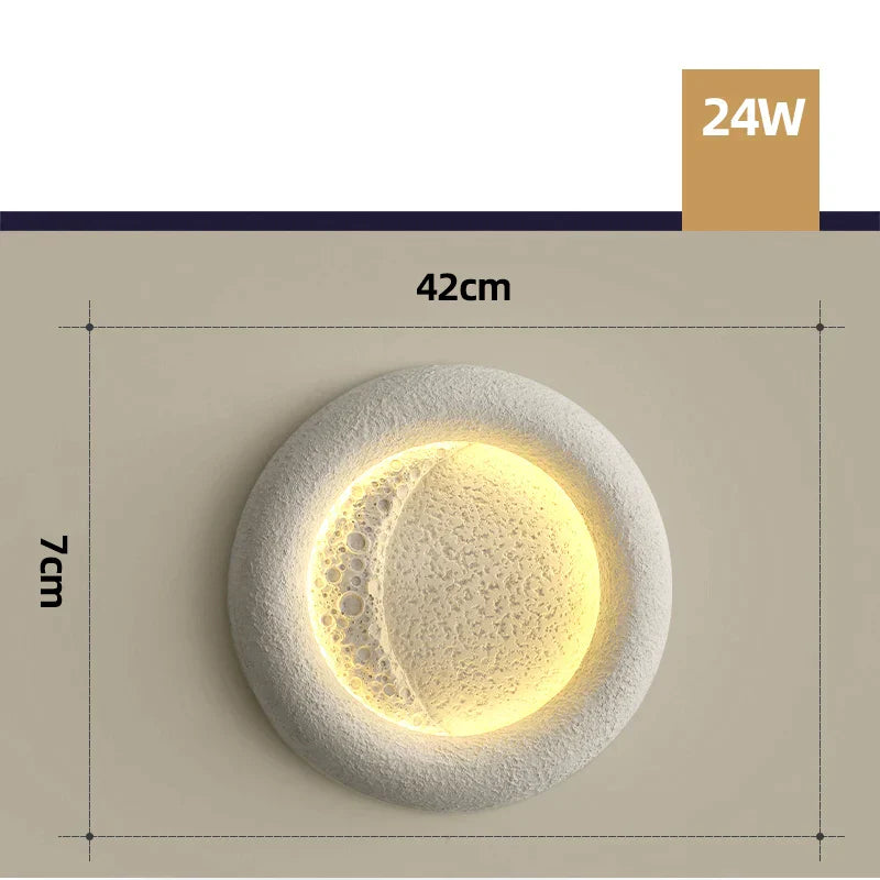 Decorbites™ Creme Brise Mond-Deckenleuchte: Einfaches, warmes Licht für das Schlafzimmer und das Arbeitszimmer
