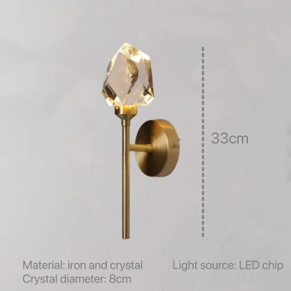 Decorbites™ Kristall-Wandleuchte: Moderne LED-Leuchte für Schlafzimmer, Wohnzimmer und Flur
