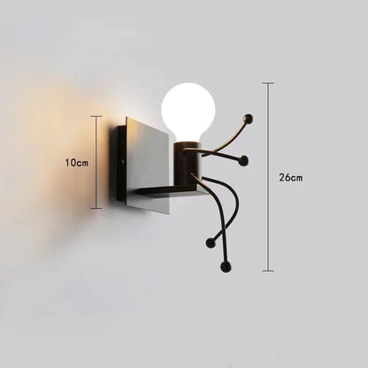 Decorbites™ Kleiner Mann Eisen Anhängerlampe - Vintage LED Hängelampe für die Hausdekoration