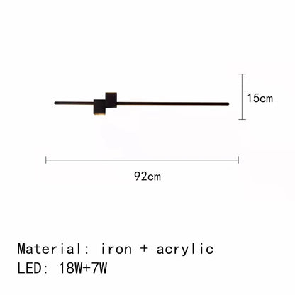 Decorbites™ LED Wandlampen: Moderne Schwarz-Weiß Aluminium Wandlampe für Wohnzimmer Schlafzimmer