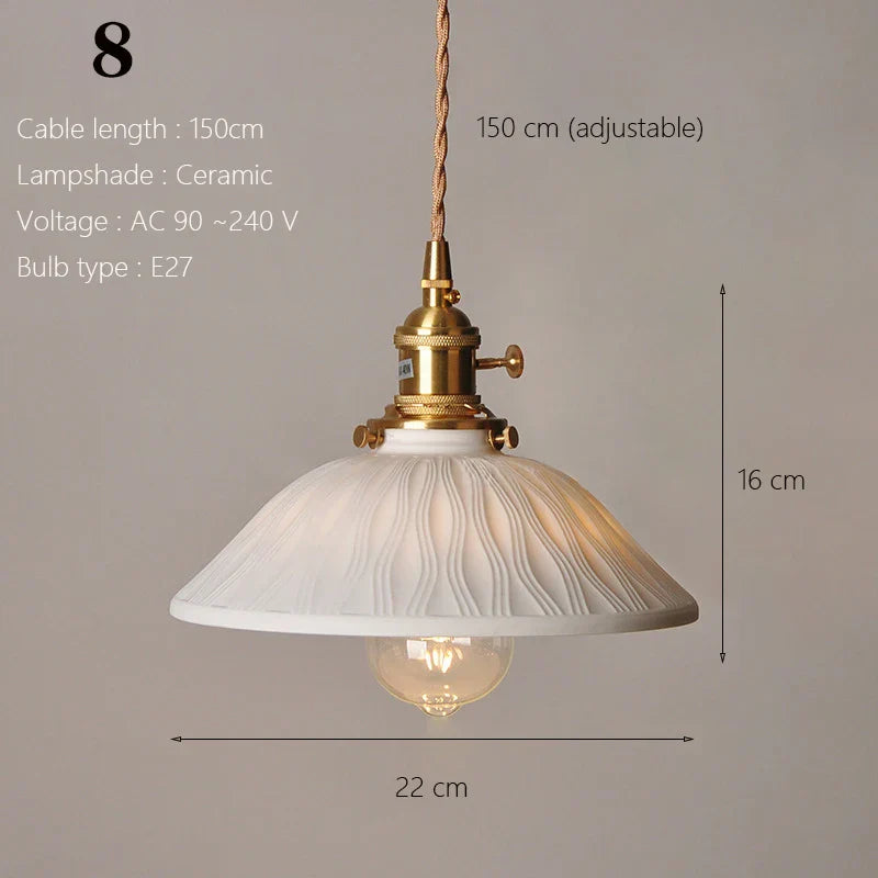 Scandinavian Ceramic Pendant Light
