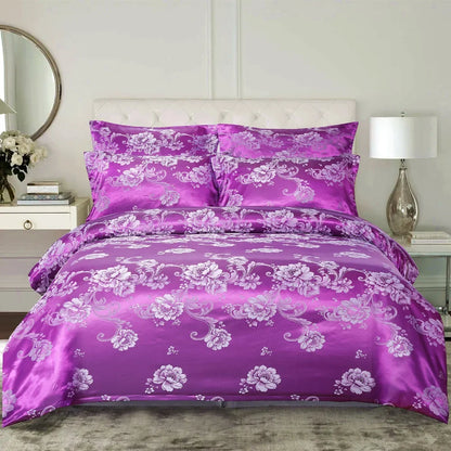 Decorbites™ Jacquard-Luxus-Bettwäsche-Set - King-Size-Daunenbettdecke & Bettdecken - Hochwertige Heimtextilien