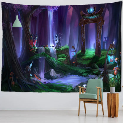Decorbites™ Dschungel-Tier-Teppich-Wandbehang: Boho-Stil Heimdekoration & Kinderzimmer-Kunst