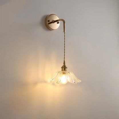 DecorBites™ Clear Glass LED Wall Lamp Modern Crystal Home Decor Bathroom Mirror Light