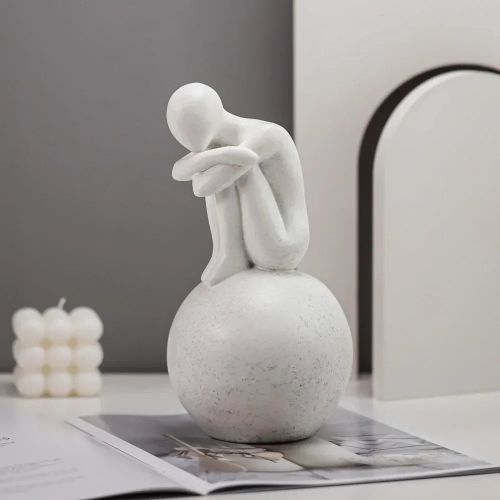 Decorbites™ Abstrakte Menschen Harz-Statuen-Set für moderne Heimdekoration