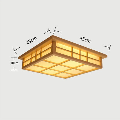 Decorbites™ Japanische Holzkantige LED-Deckenleuchten für modernes Wohnzimmer und Küche