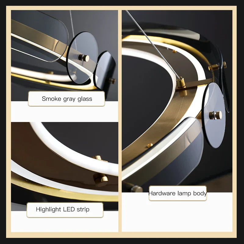 Decorbites™ Rundring-LED-Kronleuchter: Moderne Beleuchtung für Wohnzimmer, Schlafzimmer, Esszimmer