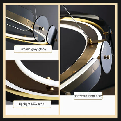 Decorbites™ Rundring-LED-Kronleuchter: Moderne Beleuchtung für Wohnzimmer, Schlafzimmer, Esszimmer