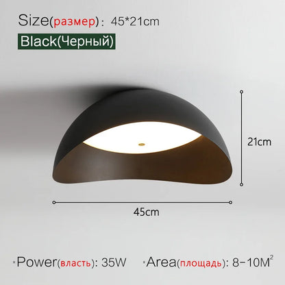 DecorBites™ Ingot Ceiling Lamp: Modern Minimalist Master Bedroom Study Room Art Lighting