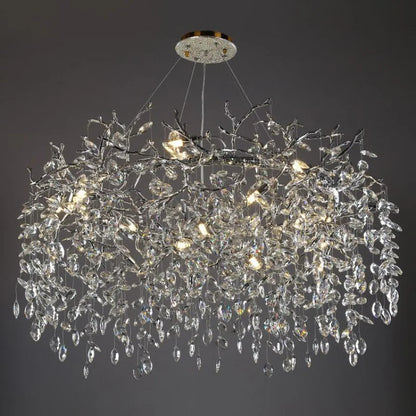 Decorbites™ Kristall-Chrom-Kronleuchter: Luxuriöse Hängelampe für Wohnzimmer, Villen und Restaurants