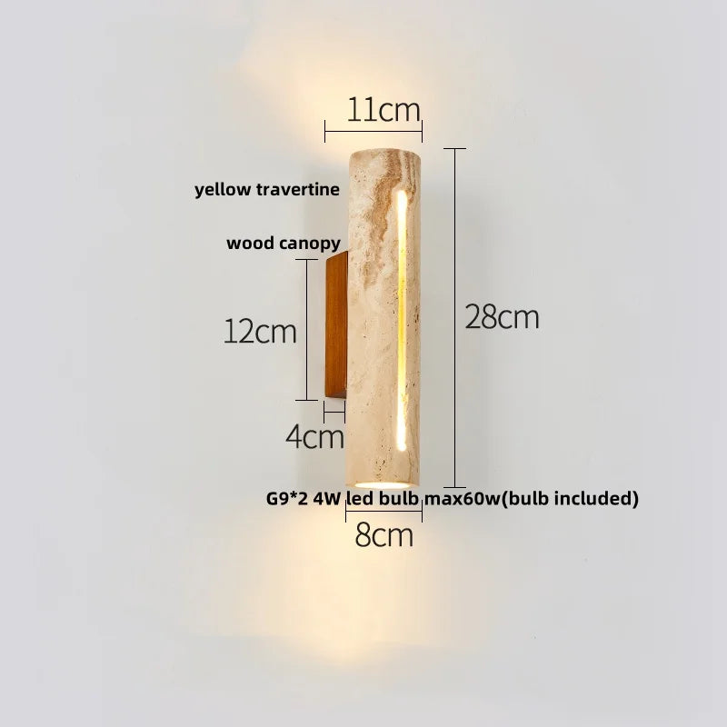 Decorbites™ LED-Wandleuchte für Schlafzimmer, Balkon, Flur – wasserdicht, quadratisch, Terrazzo-Nachttischlampe