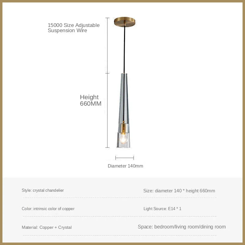 DecorBites™ Crystal LED Pendant Lights for Home Decor Lighting