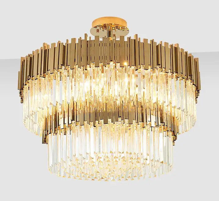 Decorbites™ Kristall-LED-Kronleuchter: Verstellbare Metall-Hängeleuchte für Wohnzimmer, Esszimmer, Schlafzimmer