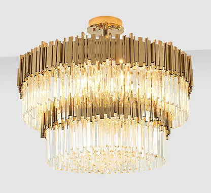 Decorbites™ Kristall-LED-Kronleuchter: Verstellbare Metall-Hängeleuchte für Wohnzimmer, Esszimmer, Schlafzimmer