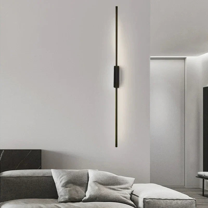 Modern LED Wall Sconce Black 100cm Up-Down