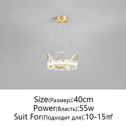 Decorbites™ Kristallblumenring-Leuchter für modernes Wohn- und Schlafzimmer