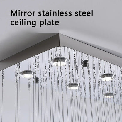 Decorbites™ Glas-Stein-Kronleuchter: Moderne Luxus-LED-Pendantleuchten für Esszimmer-Kunstdekoration