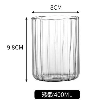 Decorbites™ Glas-Wellenbecher – Hitzebeständiges nordisches Design für Wasser, Saft, Milch, Whiskey