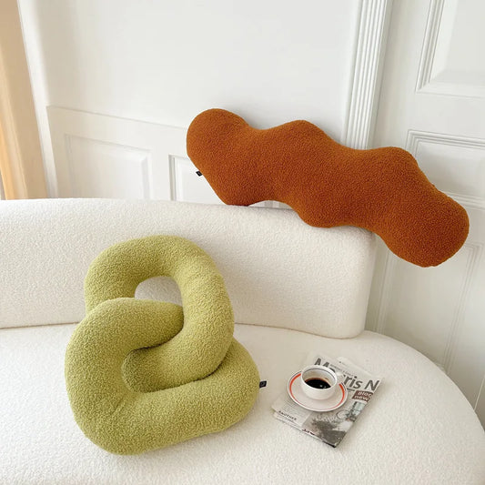 Decorbites™ Kinder Komfort-Knotenkissen: Handgefertigt & biegsam für Sofa, Bett, Auto, Büro.