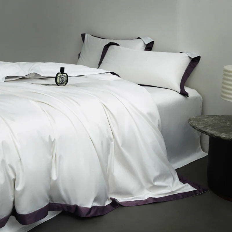 Decorbites™-Ägyptische Baumwolle Hotel-Stil Bettwäsche-Set 1000TC Queen King Daunenbettdecke Bezug Laken Kissenbezüge