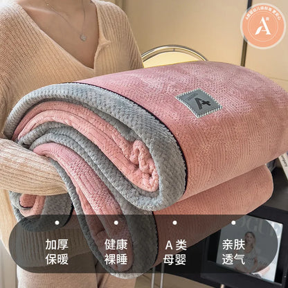 Decorbites™ Kuschelweiches Baumwoll-Samt-Plüschdecke: Luxuriös weich und warm leichte Decke