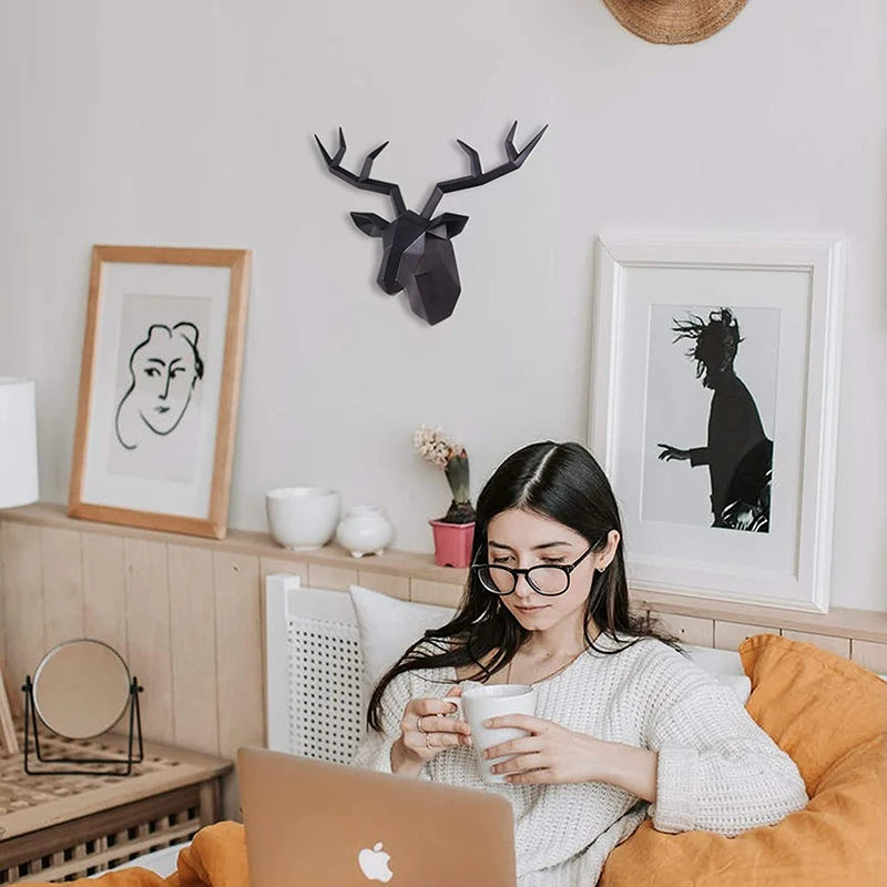 Creative Deer Head Wall Sculpture