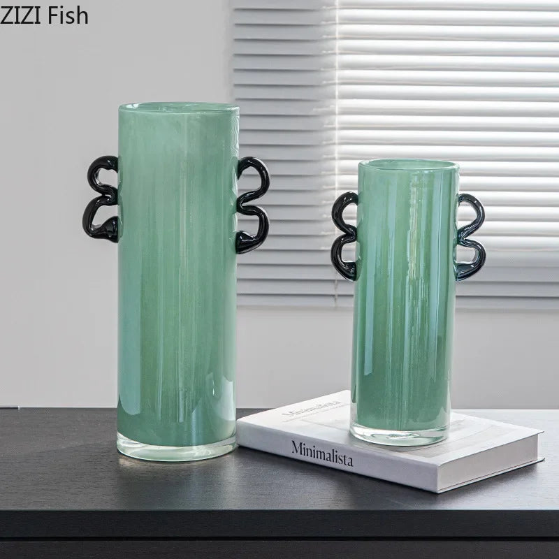Decorbites™ Smaragdgrünes Glasvasen-Hydroponik-Pflanztöpfe Blumenraumausstellung