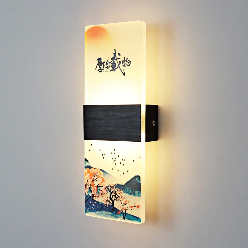DecorBites™ Acrylic Shade LED Square Wall Lamp for Home Decor