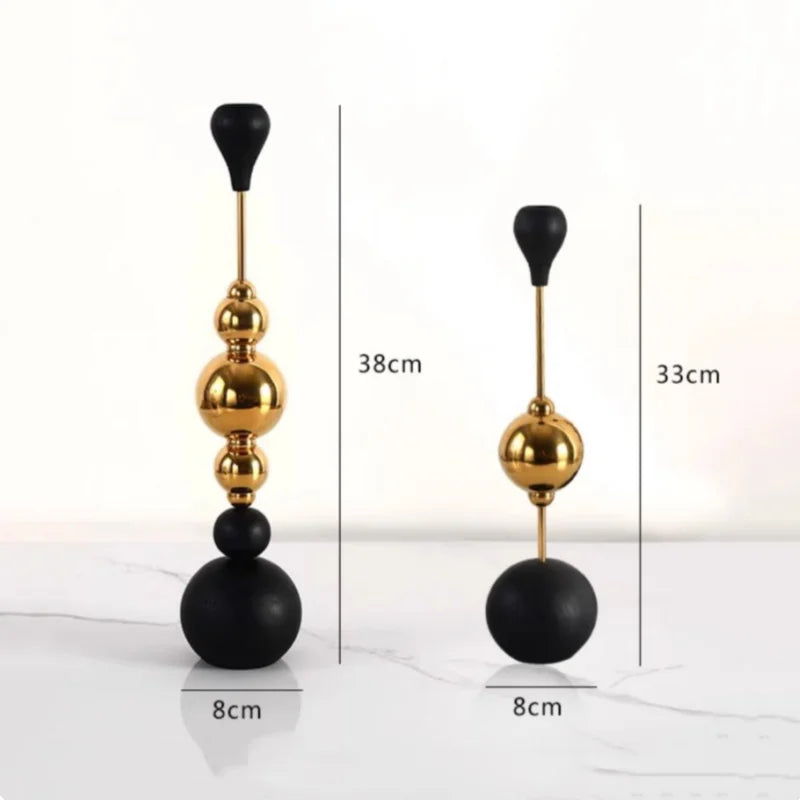 DecorBites™ Goldener Kerzenständer aus Edelstahl für Hochzeitsdeko