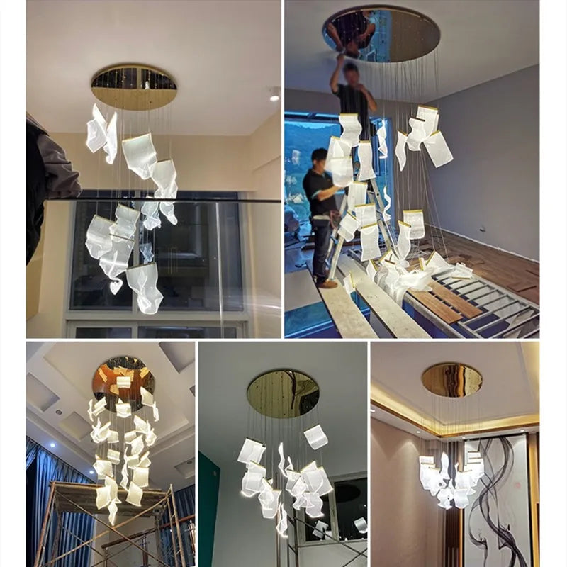 Decorbites™ LED-Lichtleiter-Deckenleuchter Modernes Novitätsdesign für Wohnzimmer-Dekor-Beleuchtung