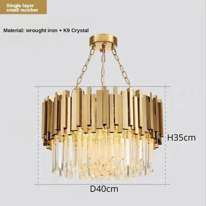 Decorbites™ Kristall-Deckenleuchter: Luxuriöse runde LED-Lampe für das Wohnzimmer, künstlerische Wohnraumausstattung