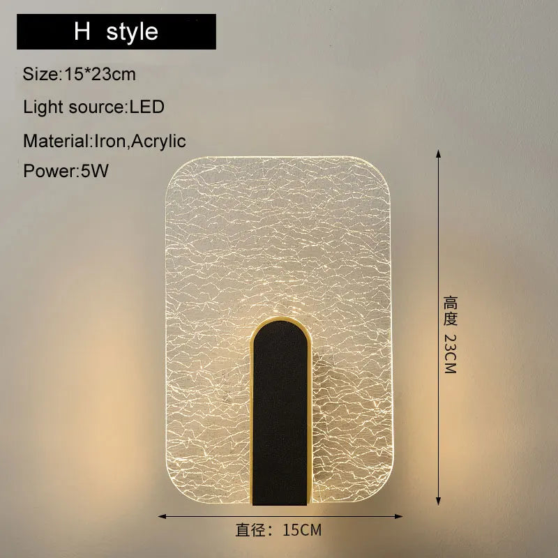 Decorbites™ LED Wandlampe 5W Moderne Nordische Wandleuchte für Schlafzimmer und Wohnzimmer