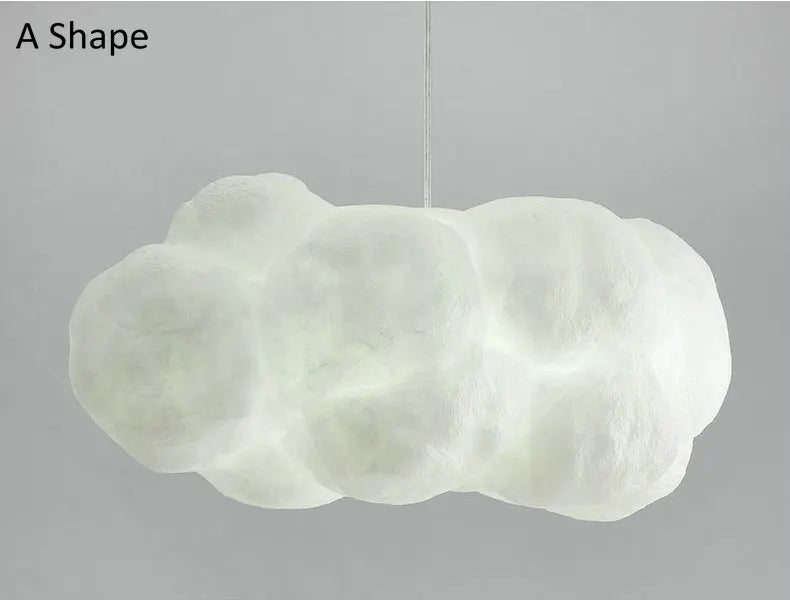 Decorbites™ Wolken-Kronleuchter: Baumwolllampenschirm Hängeleuchte für Schlafzimmer & Wohnzimmer