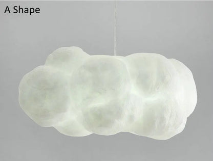Decorbites™ Wolken-Kronleuchter: Baumwolllampenschirm Hängeleuchte für Schlafzimmer & Wohnzimmer