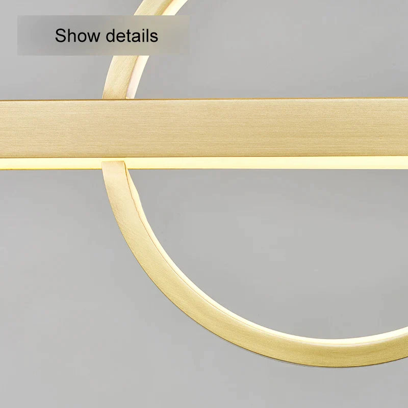 DecorBites™ Geometric Copper Chandelier: Minimalist Bar & Restaurant Atmosphere