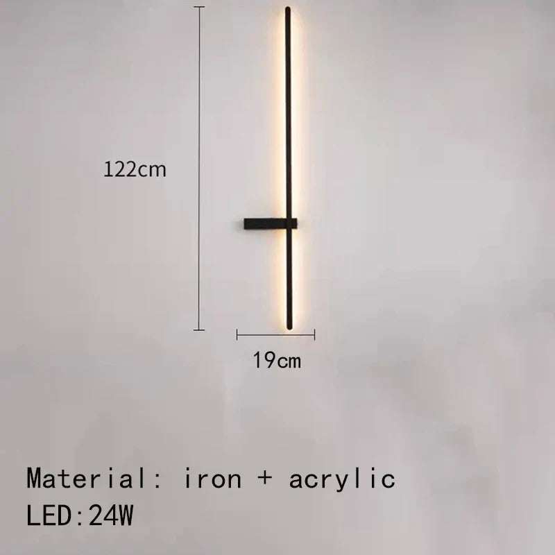 Decorbites™ LED Wandlampen: Moderne Schwarz-Weiß Aluminium Wandlampe für Wohnzimmer Schlafzimmer