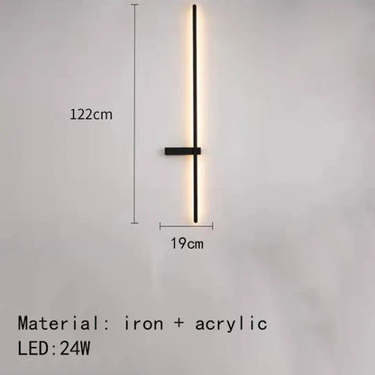 Decorbites™ LED Wandlampen: Moderne Schwarz-Weiß Aluminium Wandlampe für Wohnzimmer Schlafzimmer