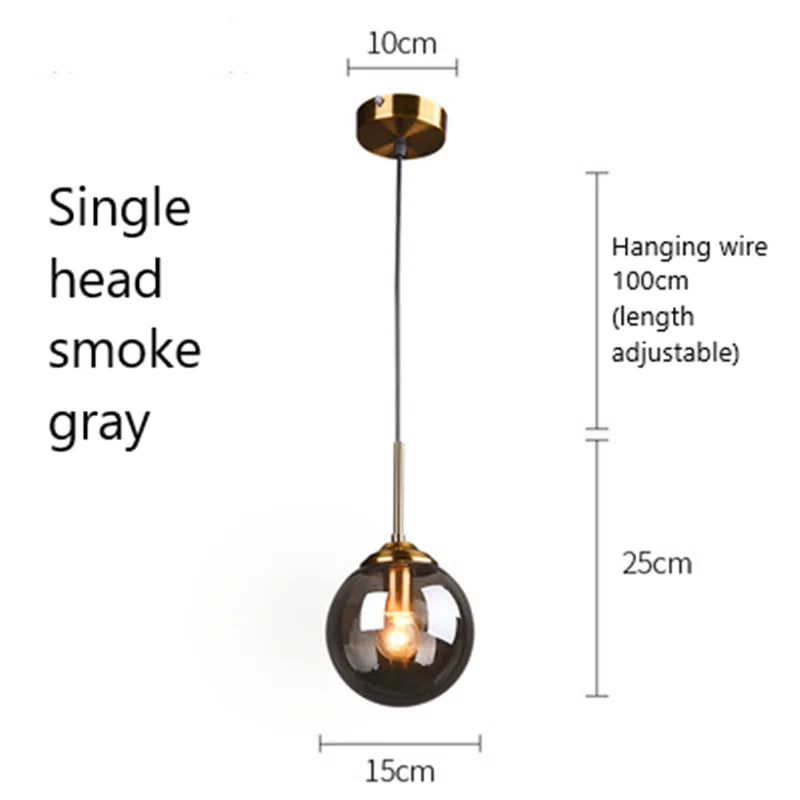 Decorbites™ Glasanhängerleuchten: Nordische LED-Hängeleuchte für Küche, Esszimmer, Schlafzimmer.