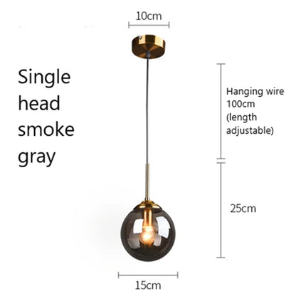 Decorbites™ Glasanhängerleuchten: Nordische LED-Hängeleuchte für Küche, Esszimmer, Schlafzimmer.