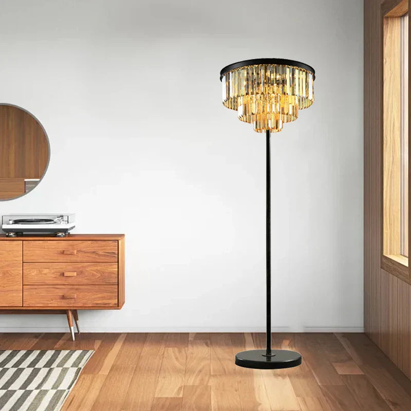 Decorbites™ Kristallbodenleuchte: Modernes nordisches Design für luxuriöse Wohnzimmerdekoration