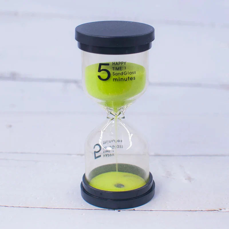 Decorbites™ Kinder 30-Minuten Sanduhr Timer für Hausaufgaben, Zähneputzen, 7 Farben