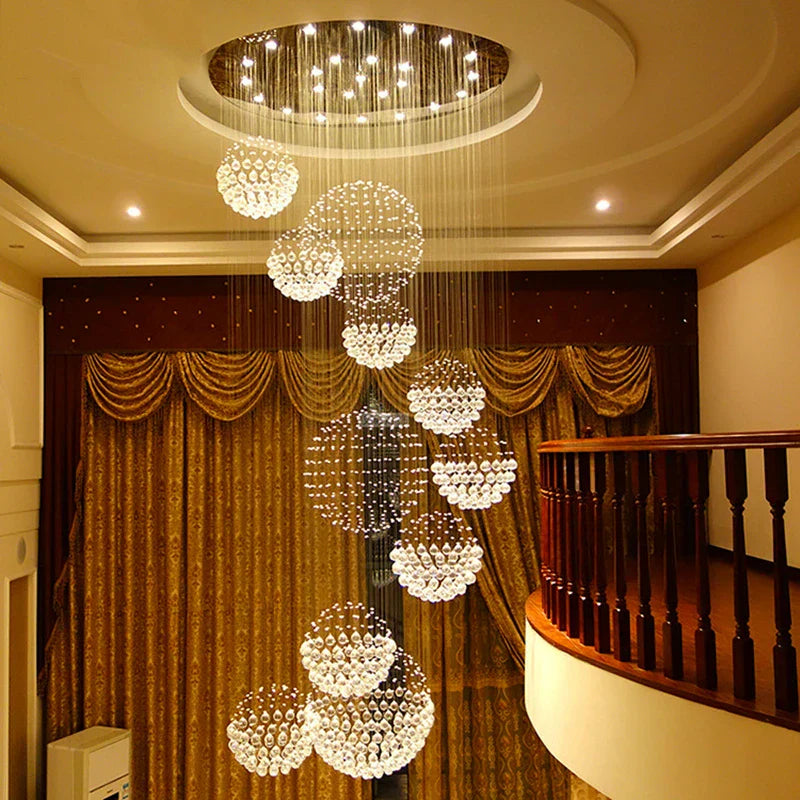 Decorbites™ Kristallkugel-LED-Kronleuchter: Moderne industrielle Hängelampe für das Wohnzimmer