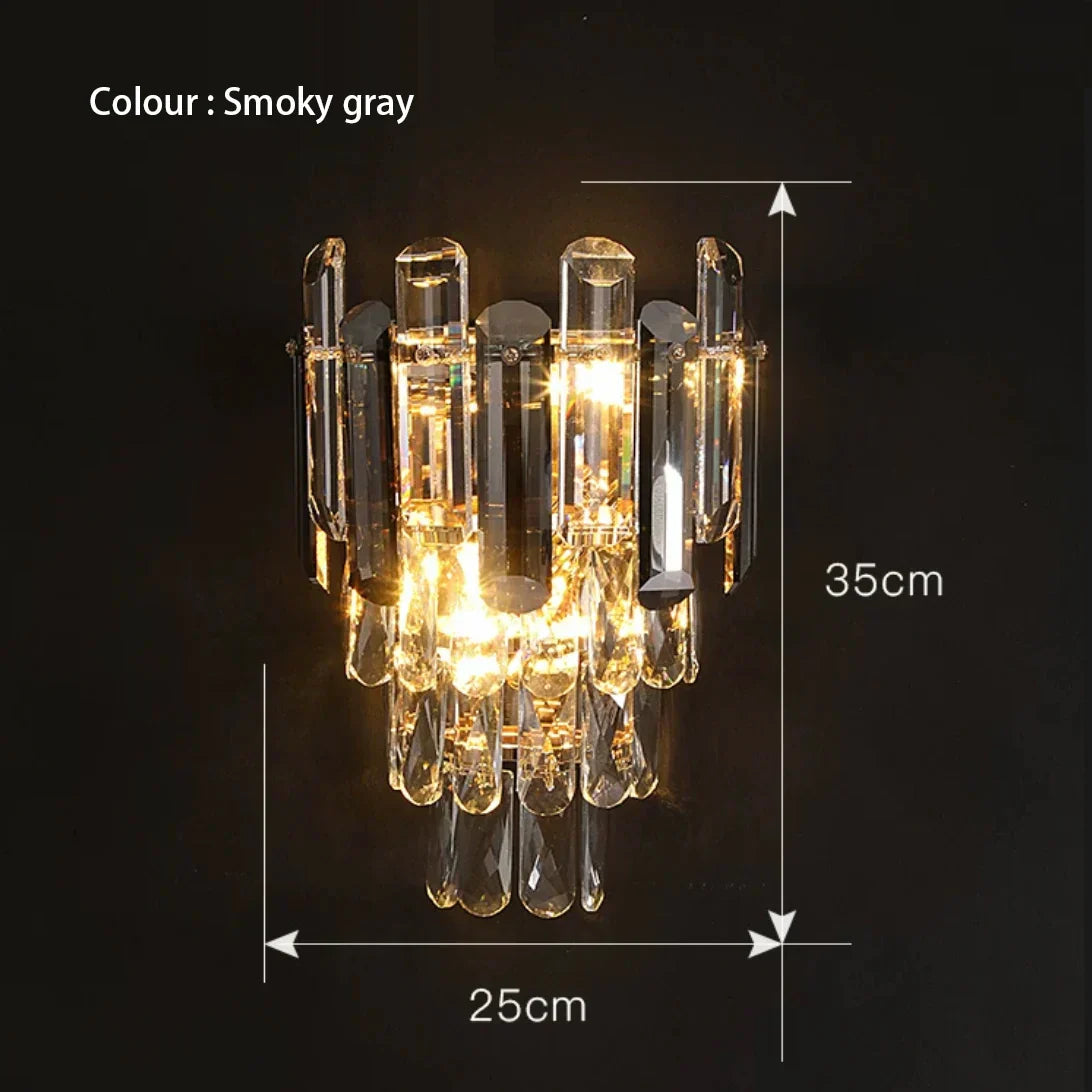 Decorbites™ Graue Glaswandlampe – Moderne Sconce-Leuchte für das Wohnzimmer-Dekor